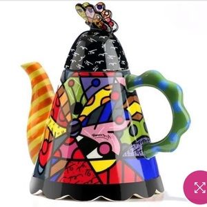 Romero Britto Butterfly top teapot
